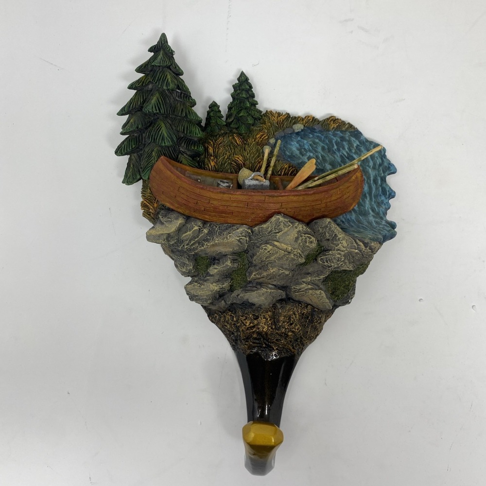 Terry Redlin WildWings Evening Solitude Resin Hang Up Wall Decor Canoe 2006 Hook - Picture 3 of 16